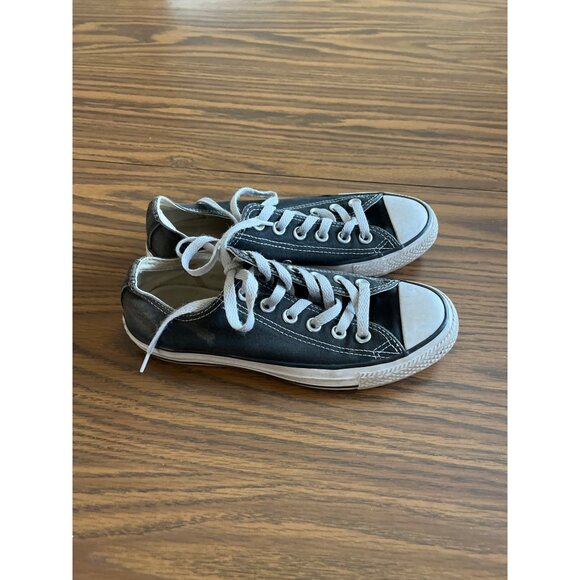 Converse All Stars black white lace-up sneakers size men’s 4.5 woman’s 6.5 - Picture 5 of 8